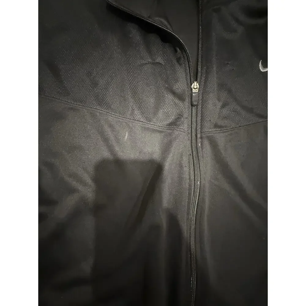 Nike Dri-FIT Track Jacket Men’s XXL Black Full Zip Athletic Running Jacket Coat